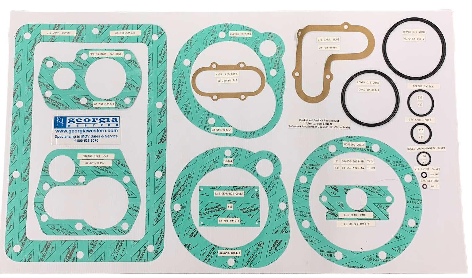 SMB-0 GASKET & SEAL SET (BUNA)